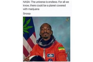 Snoop Dogg wearing spacesuit meme