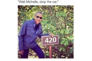 Obama 420 sign meme